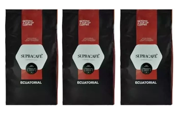 Zestaw - kawa ziarnista Supracafe Ecuatorial 100% Arabica  3x1kg