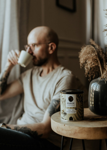 Kawa ziarnista Hardy Peru 100% Arabica Bio Single Origin 250g - Puszka