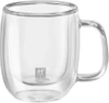 ZESTAW 2 SZKLANEK TERMICZNYCH DO ESPRESSO Z UCHWYTEM ZWILLING SORENTO PLUS 80 ML