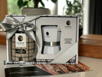 Zestaw Kawiarka Hardy + Kawa mielona 250g 