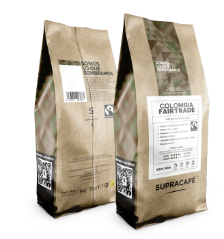 Kawa ziarnista Supracafe Fairtrade Colombia 100% Arabica 1kg