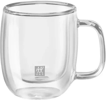 ZESTAW 2 SZKLANEK TERMICZNYCH DO ESPRESSO Z UCHWYTEM ZWILLING SORENTO PLUS 80 ML