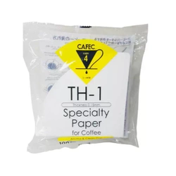 Filtr Cafec - TH1 biały cup4 100 szt