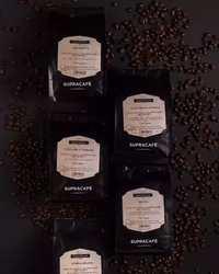 Zestaw - kawy ziarniste Supracafe Single Origin 100% Arabica 5x250g 