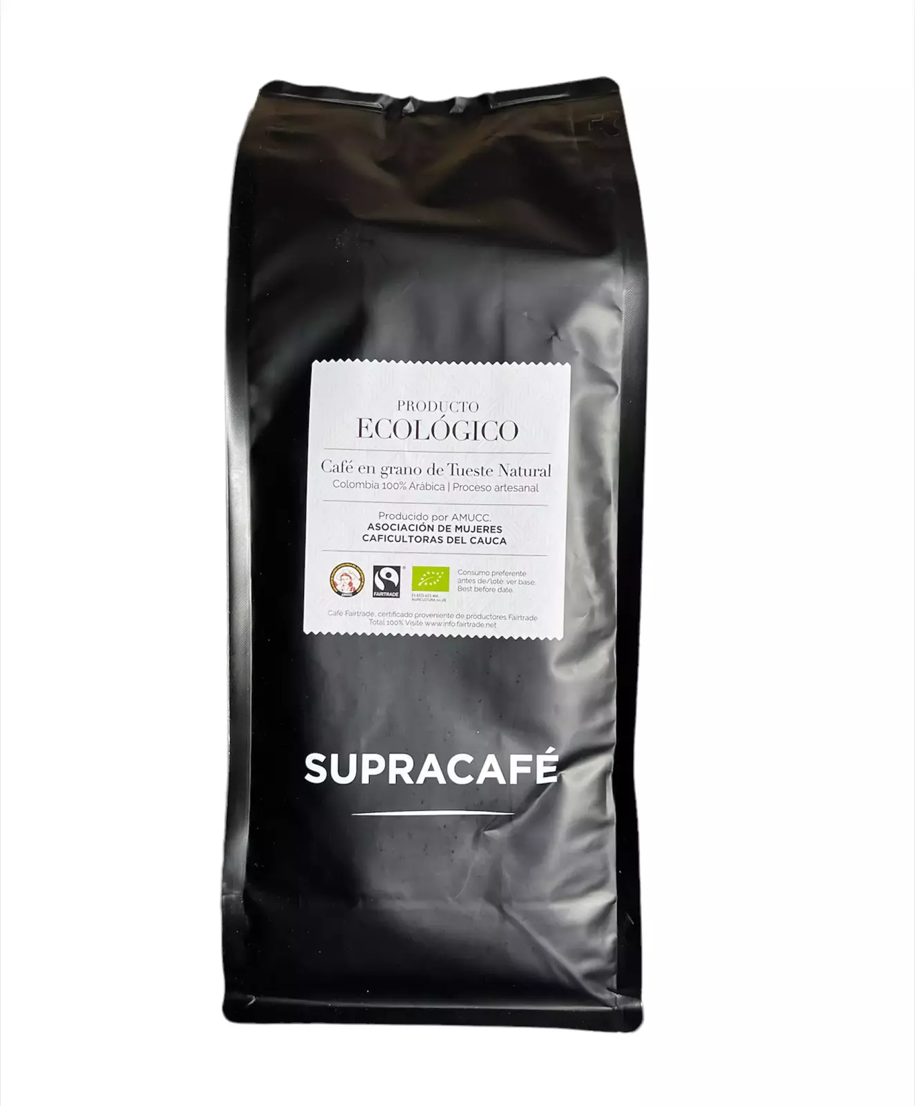 Café Arabica grano Fairtrade (1 kg)